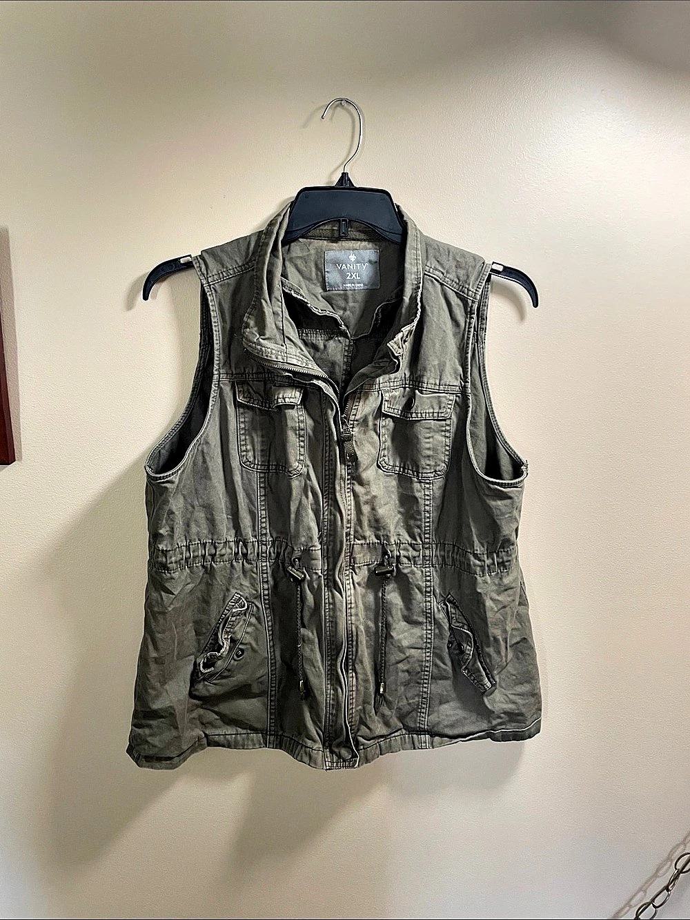 Vanity Utility Vest in Green Size 2XL